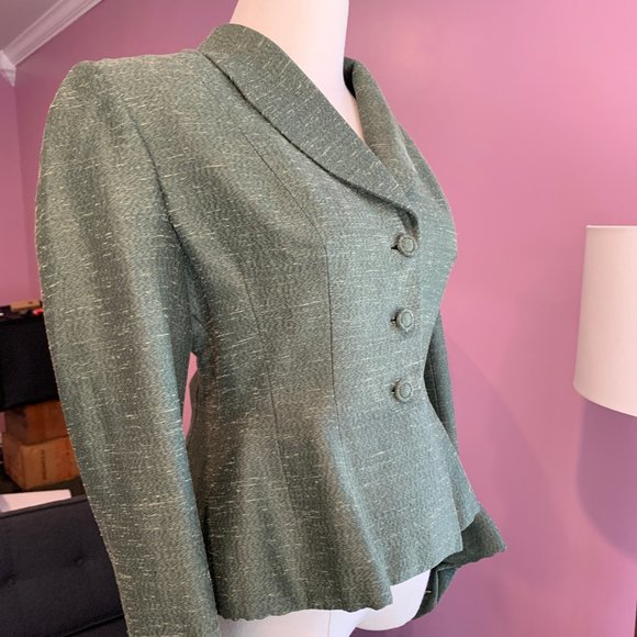 Vintage Lilli Annette Green Silk Mohair Jacket - Picture 3 of 9
